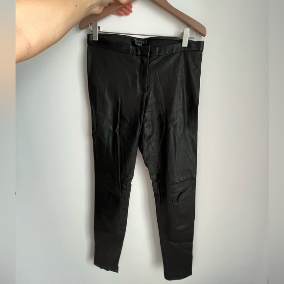 Theory Lambskin Trousers - Picture 2 of 5